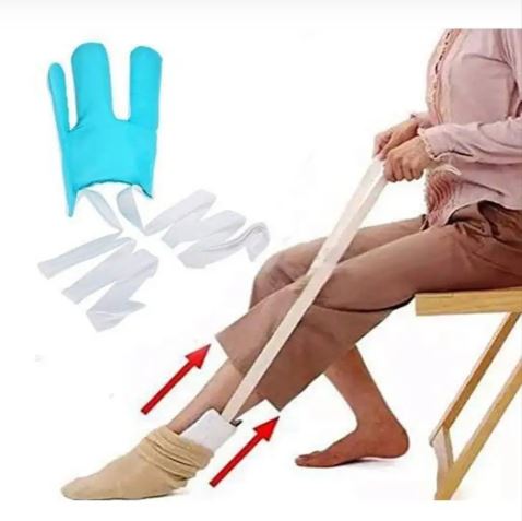 Auxiliar de Calçar Meias ergonómico,para Idosos.