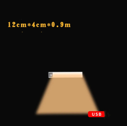 Luz LED com Sensor de Movimento Recarregável
