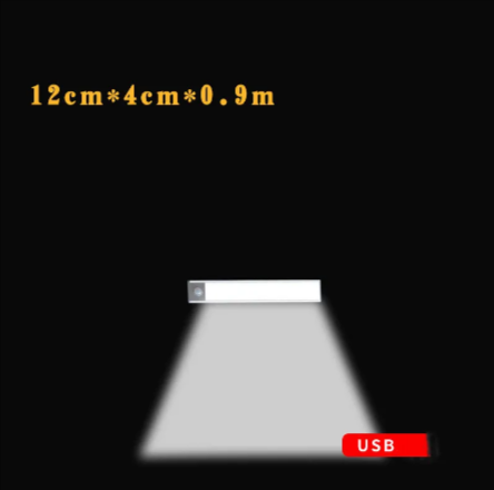 Luz LED com Sensor de Movimento Recarregável